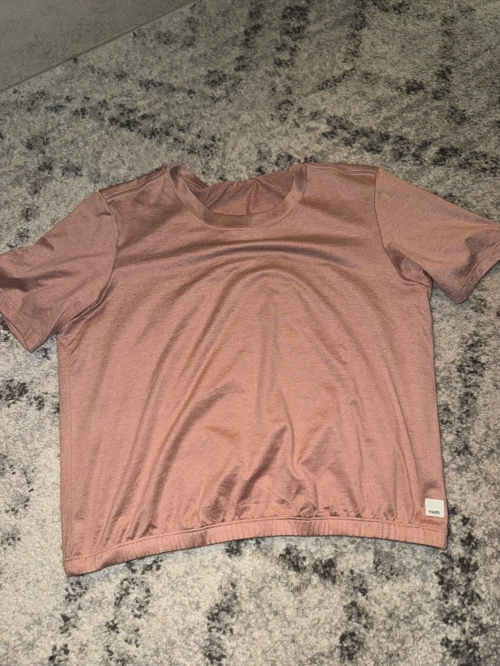 Vuori Dusty Rose Short Sleeve Crewneck Top